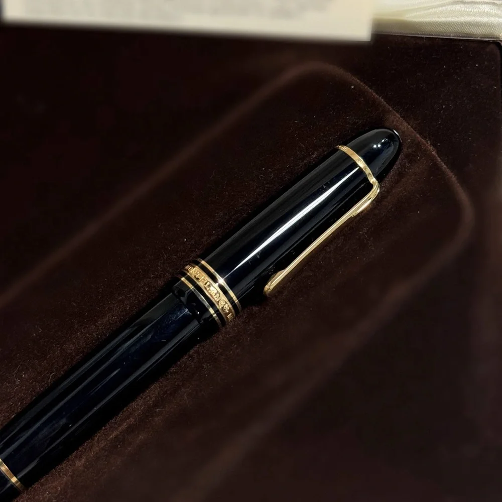 1980 Montblanc Meisterstuck 149 Fountain Pen Black Vintage, 14C 585,4810 Box - Picture 3 of 13